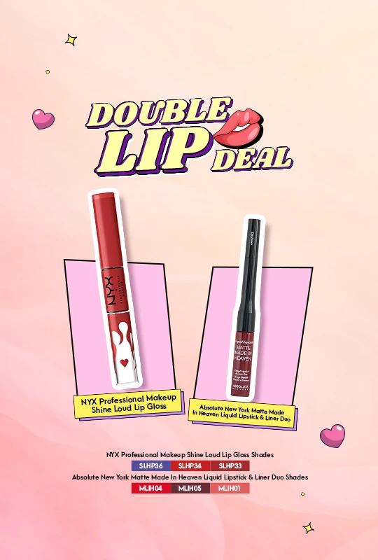 NYX Professional Makeup Shine Loud Lip Gloss Pretty Poblano-SLHP33 + Absolute New York Matte Made In Heaven Liquid Lipstick & Liner Duo
