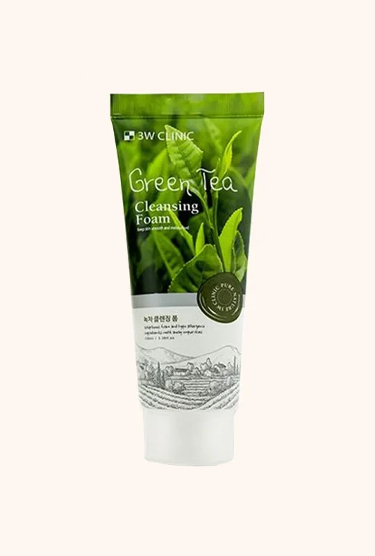 3W Clinic Green Tea Cleansing Foam - 100 ml