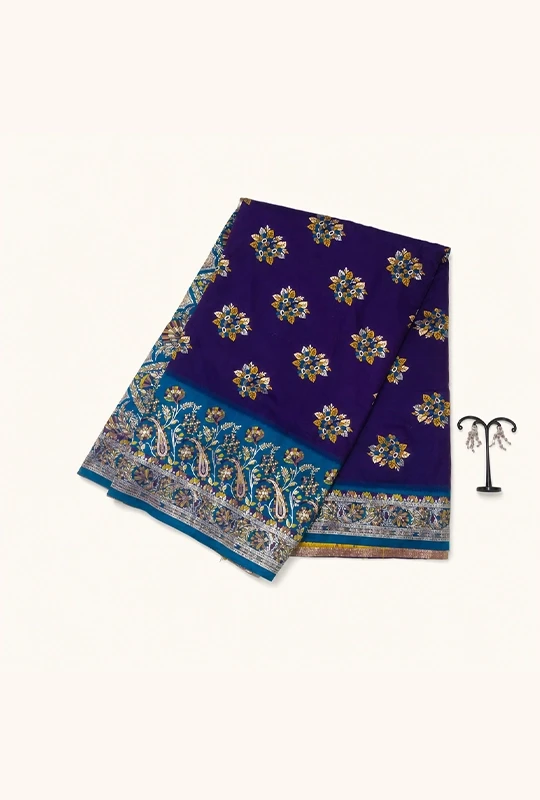 Mugal E Azam Kaveri Silk Katan Saree