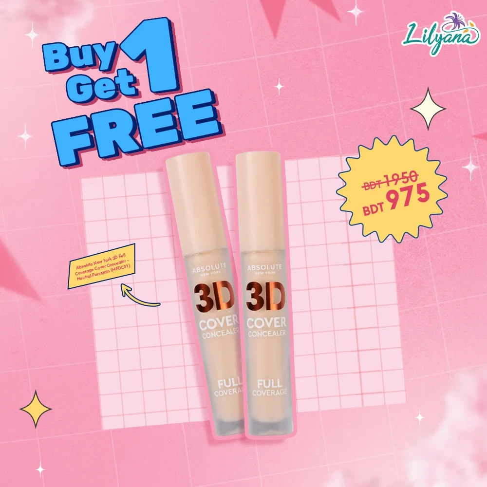 Absolute New York 3D Full Coverage Cover Concealer - Neutral Porcelain (MFDC01)