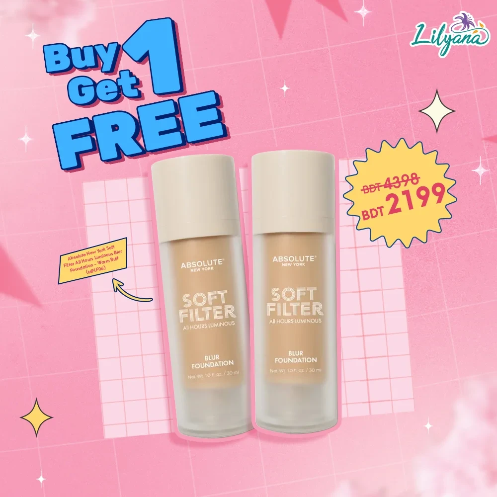 Absolute New York Soft Filter All Hours Luminous Blur Foundation - Warm Buff (MFLF06)