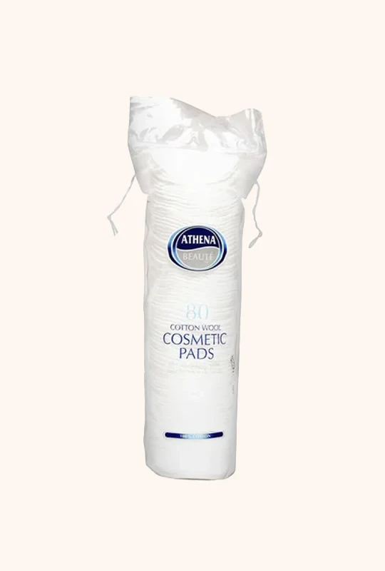 Athena Beauty Cotton Wool Cosmetic Pads - 80 pcs