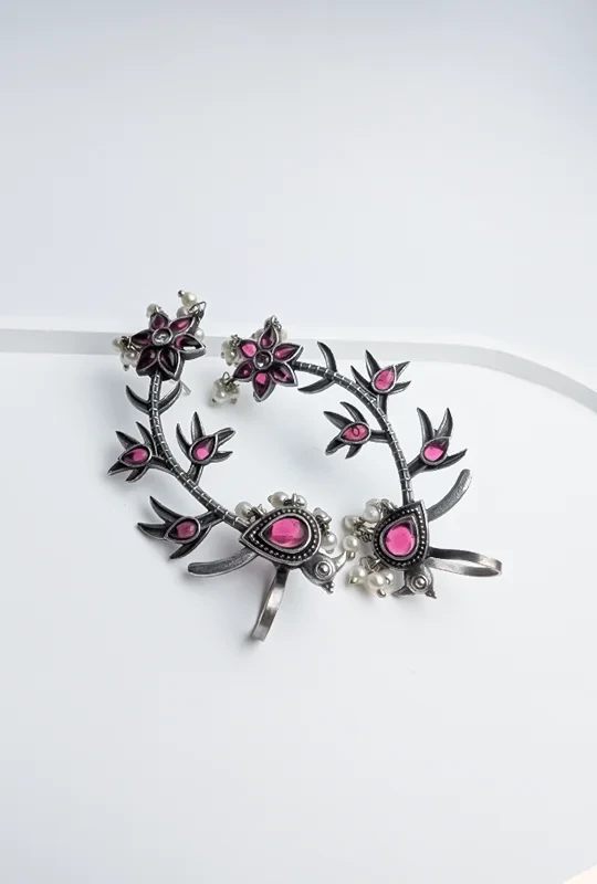 Antique Bird Motif Earrings