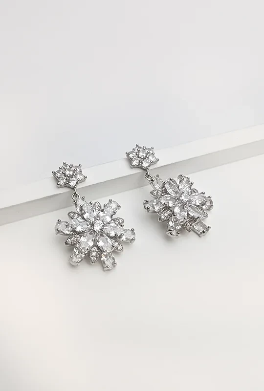 Snowflake Drop Earrings