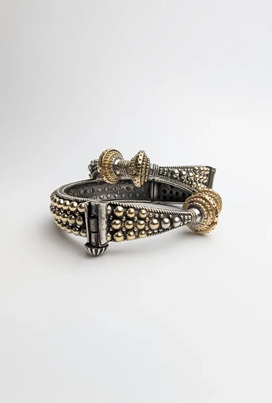 Antique Beaded Barrel Bangles