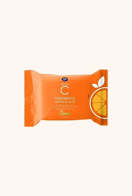 Boots Vitamin C Brightening Cleansing Wipes - 20 pcs