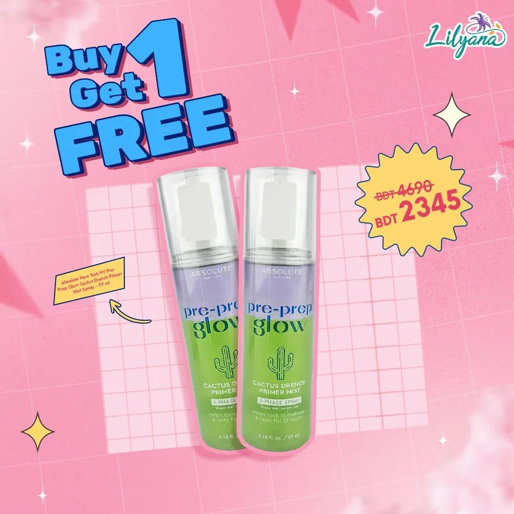 Absolute New York NY Pre-Prep Glow Cactus Drench Primer Mist Spray - 97 ml