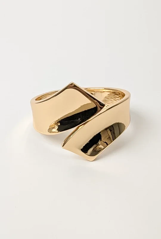 Sculpted Wave Cuff Bracelet